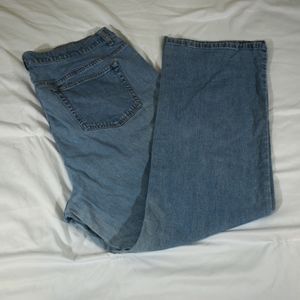 Lands end light wash straight leg jeans. Size 18W